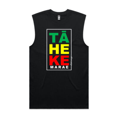 Taheke Marae Tank MULTI on BLACK Thumbnail